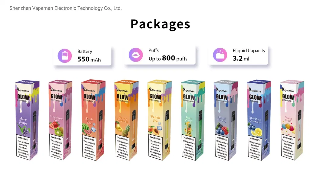 Puff Plus Vs Vapeman Glow Disposable Vape Pen Factory Low Price Vape Disposable LED Wholesale E CIGS