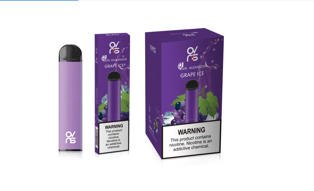 Tpd Approved Ovns Alexander Disposable Vape Pen Menthol Blueberry Ice E CIGS E-Cigarette Pod Kit Fruit Flavour E-Liquid Puff Bar Disposable Vape