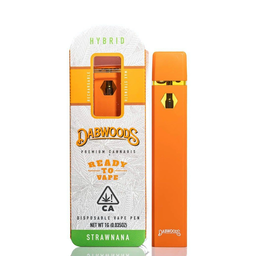 Dabwoods Disposable Vape Pens 1ml Empty Rechargeable Device Thick Oil 280mAh Battery Ecigs Kits Visual Tank Pods Vaporizer Vapes Pen Packwoods Sauce