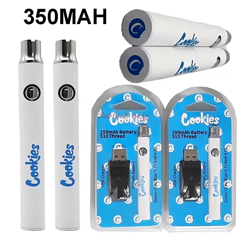 Us Cookies Cookie Twist 350/650/900mAh 510 Threaded Slim Wax DAB Pen Cart Cartridge Adjusted Voltage Ecigs Starter Kit with Blister
