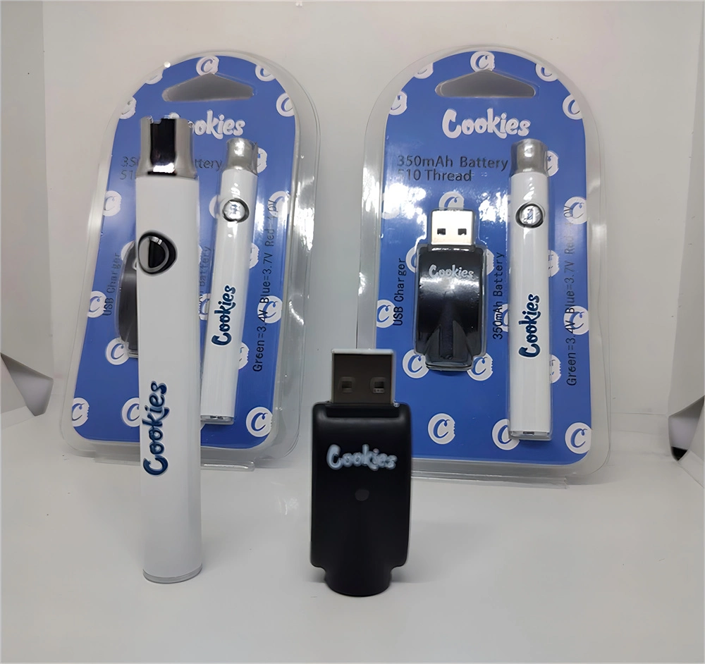 Us Cookies Cookie Twist 350/650/900mAh 510 Threaded Slim Wax DAB Pen Cart Cartridge Adjusted Voltage Ecigs Starter Kit with Blister
