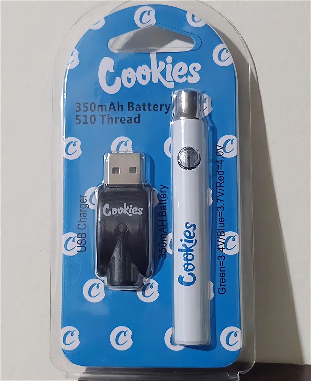 Us Cookies Cookie Twist 350/650/900mAh 510 Threaded Slim Wax DAB Pen Cart Cartridge Adjusted Voltage Ecigs Starter Kit with Blister