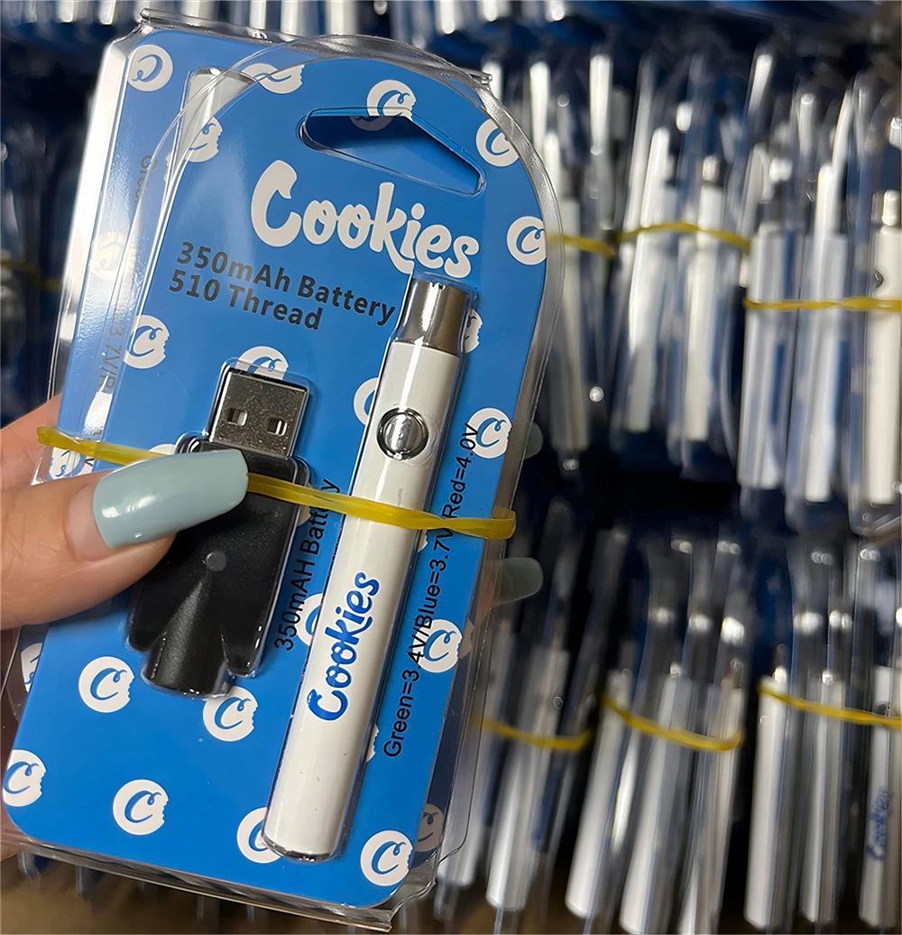 Us Cookies Cookie Twist 350/650/900mAh 510 Threaded Slim Wax DAB Pen Cart Cartridge Adjusted Voltage Ecigs Starter Kit with Blister