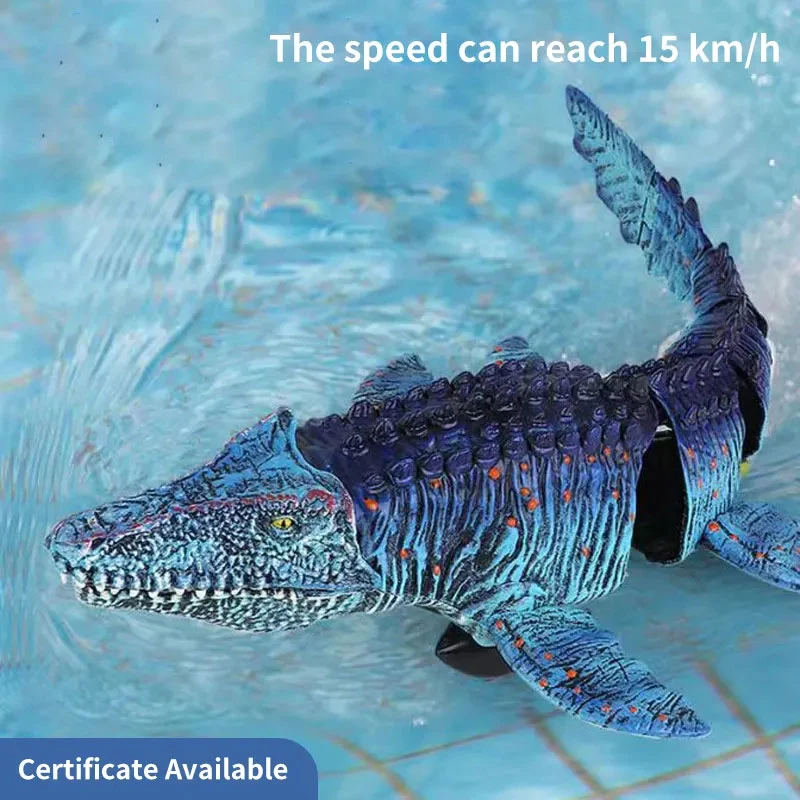 2.4G High Simulation Animal RC Toy Boat Waterproof Remote Control Mosasaurus Toys Radio Control Dinosaur Toy