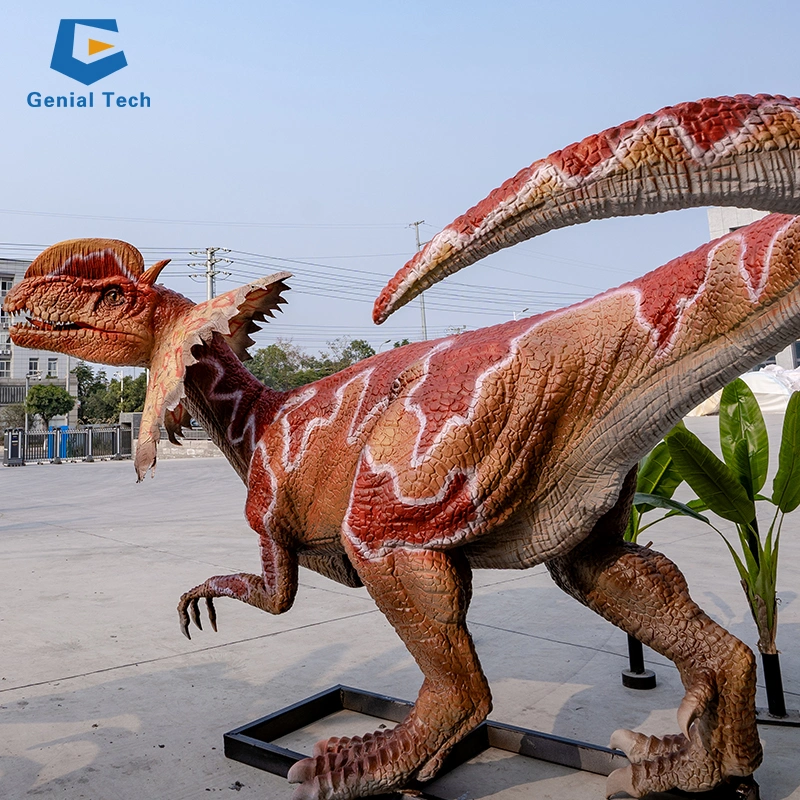 Sg-DN0202 Amusement Park Jurassic Dino Dilophosaurus Model Animatronic Dinosaur