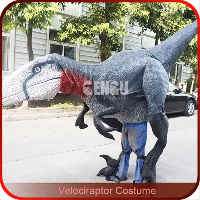  Jurassic Park Disfraz de Raptor Disfraz de Dinosaurio Raptor para Adultos