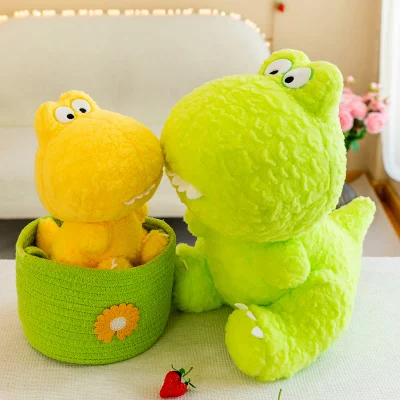  Lindo Logotipo personalizado animales dinosaurios juguete de felpa relleno personalizado Peluches Baby Doll Juguetes para niños para bebés