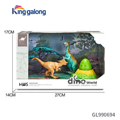  Juguetes educativos preescolares 3D Modelo de Dinosaurio Juego de Juguetes con escena Glaciar, huevo sorpresa Dinosaurio