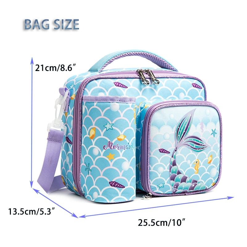 Back to School Insulated Lunch Bag for Kids Dinosaur Mermaid Unicorn Cooler Bag for Girl Boy Lunch Box Kids