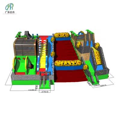 Parco divertimenti gonfiabile per bambini Fashion Dinosaur Combo Fun