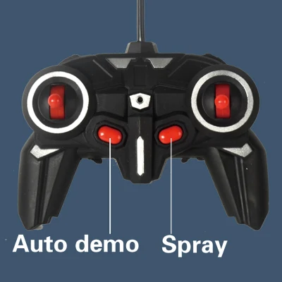 Nuovo elemento telecomando per autoradio Cool RC Dinosauro con fascia sonora per lampada a cintura spray per bambini