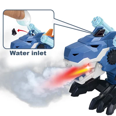 Nuovo elemento telecomando per autoradio Cool RC Dinosauro con fascia sonora per lampada a cintura spray per bambini