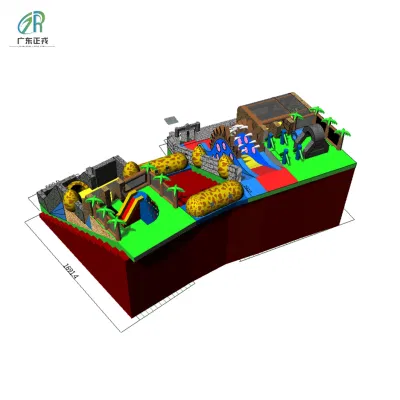 Parco divertimenti gonfiabile per bambini Fashion Dinosaur Combo Fun