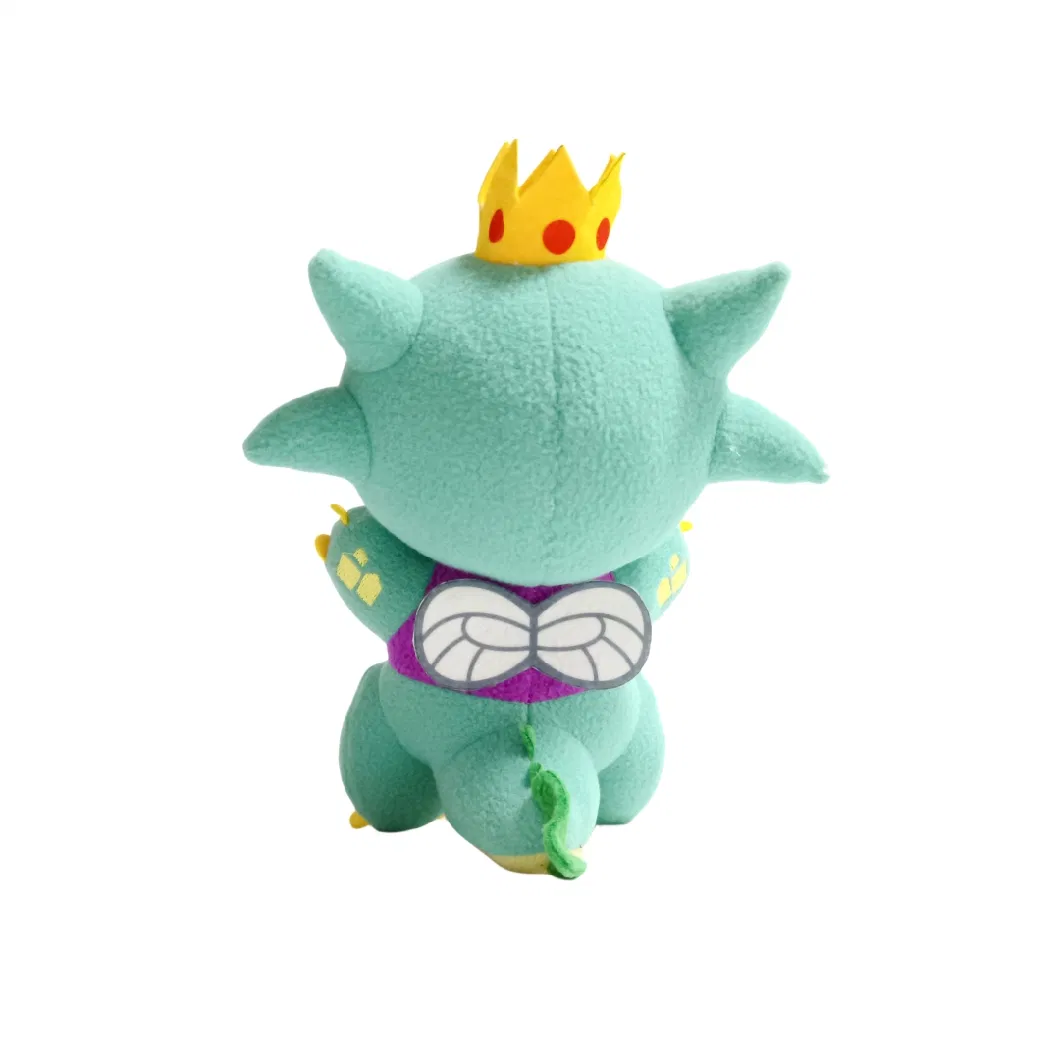 Fleece Soft Dragon Stuffed Plush Custom Made Crown Animal Toys