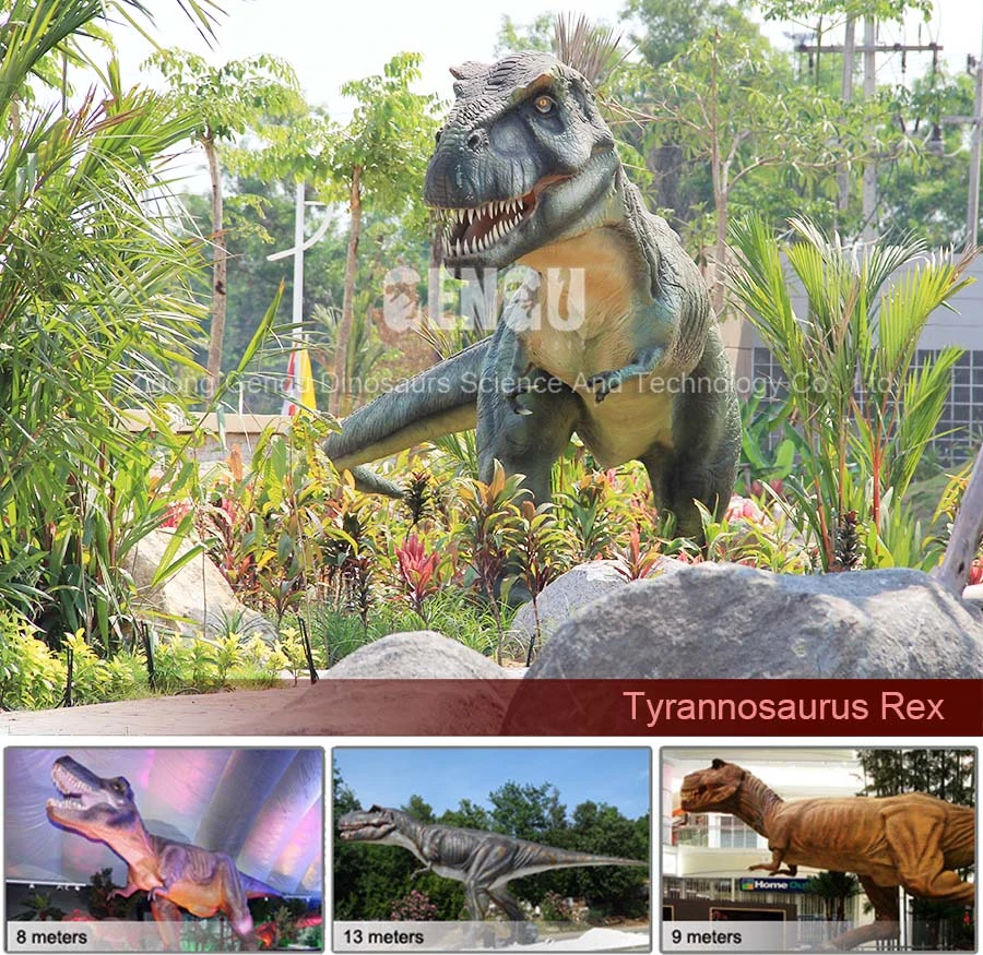 Outdoor Playground Equipment Zigong Animated Life Size Dinosaur