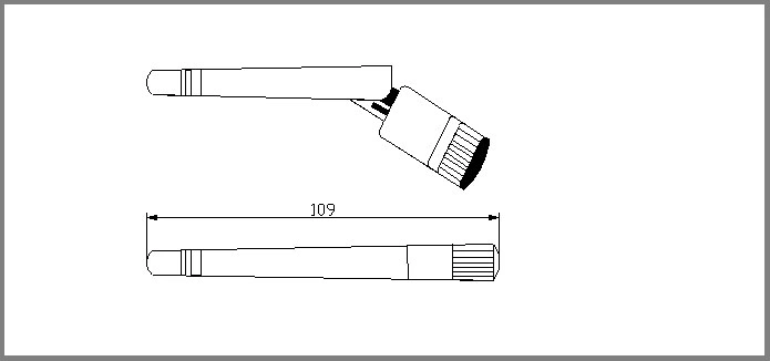 High Gain External 3G Rubber Antenna