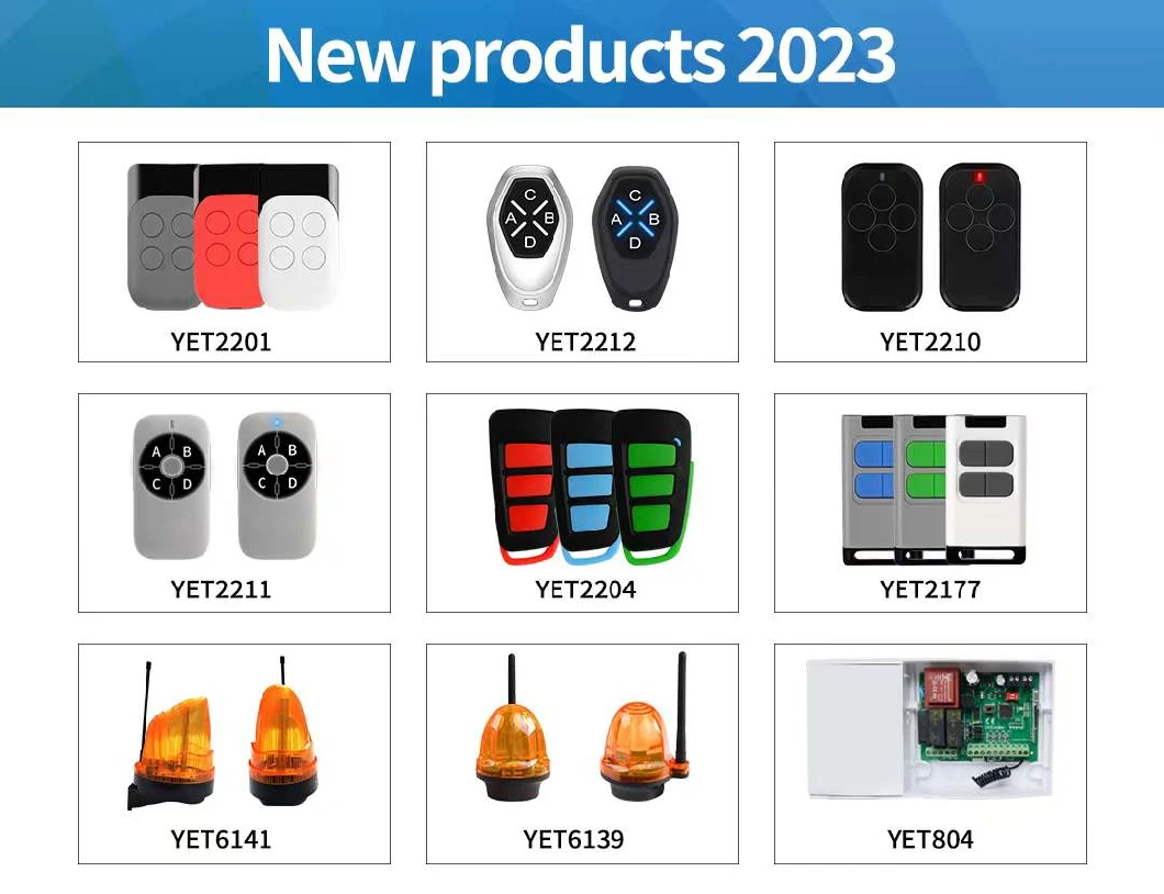 New Hot Auto Gate Wireless Control Remoto 433MHz Rolling Code Learning Remotes