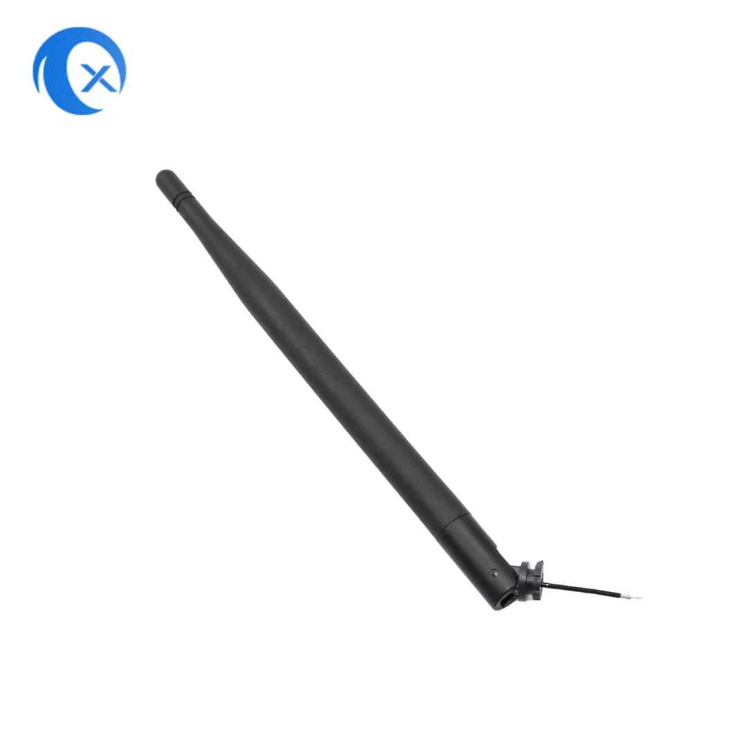 2.4G Rubber Duck Antenna 3dBi Indoor Swivel WiFi Dipole Antenna with Flying Lead/Wire