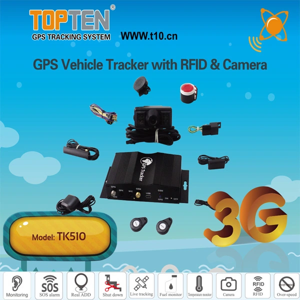 Camera GPS Tracking Fleet Management for Cars and Truck with 2.4G RFID Function Tk510-Wy