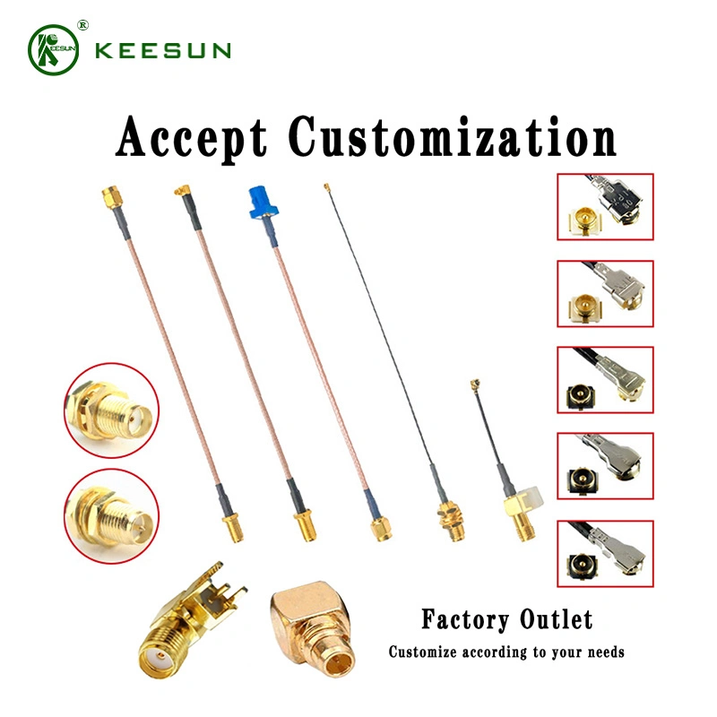 Factory Best antenna WiFi SMA Female Crimp Jack Antenna Straight RF Connector
