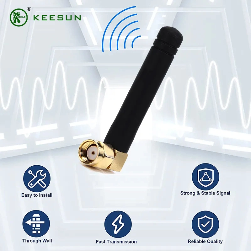 2.4G LTE 2dBi WiFi 2.4GHz Rubber Duck Antenna with SMA/RP-SMA Male Connector