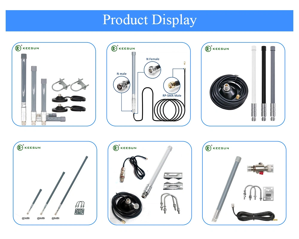 Gainer Miner Rak 5.8dBi 8dBi 10dBi 868MHz 915MHz Outdoor Fiberglass Antenna with Metal Bracketsl
