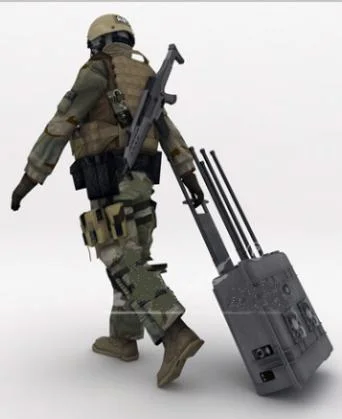 High-Power Portable Trolley 20-6000MHz High Power Dds 620W 7 Bands 433MHz 2.4G 5.8g GPS Anti Drone Uav Signal Jammer