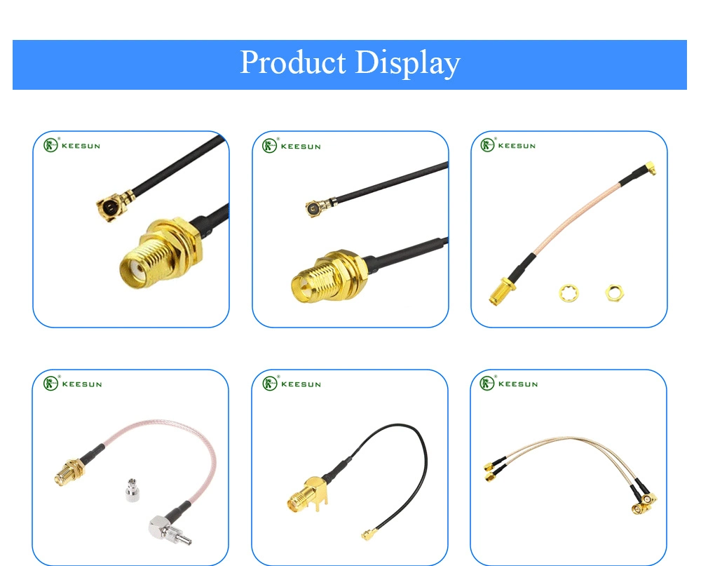 WiFi Antenna Jumper Cable RP-SMA Female Straight to U. FL Ipex Connector with Rg178 Cable