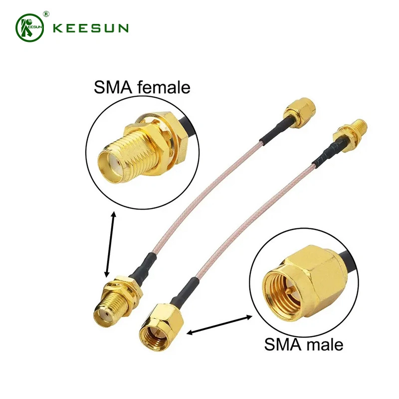 Factory Best antenna WiFi SMA Female Crimp Jack Antenna Straight RF Connector