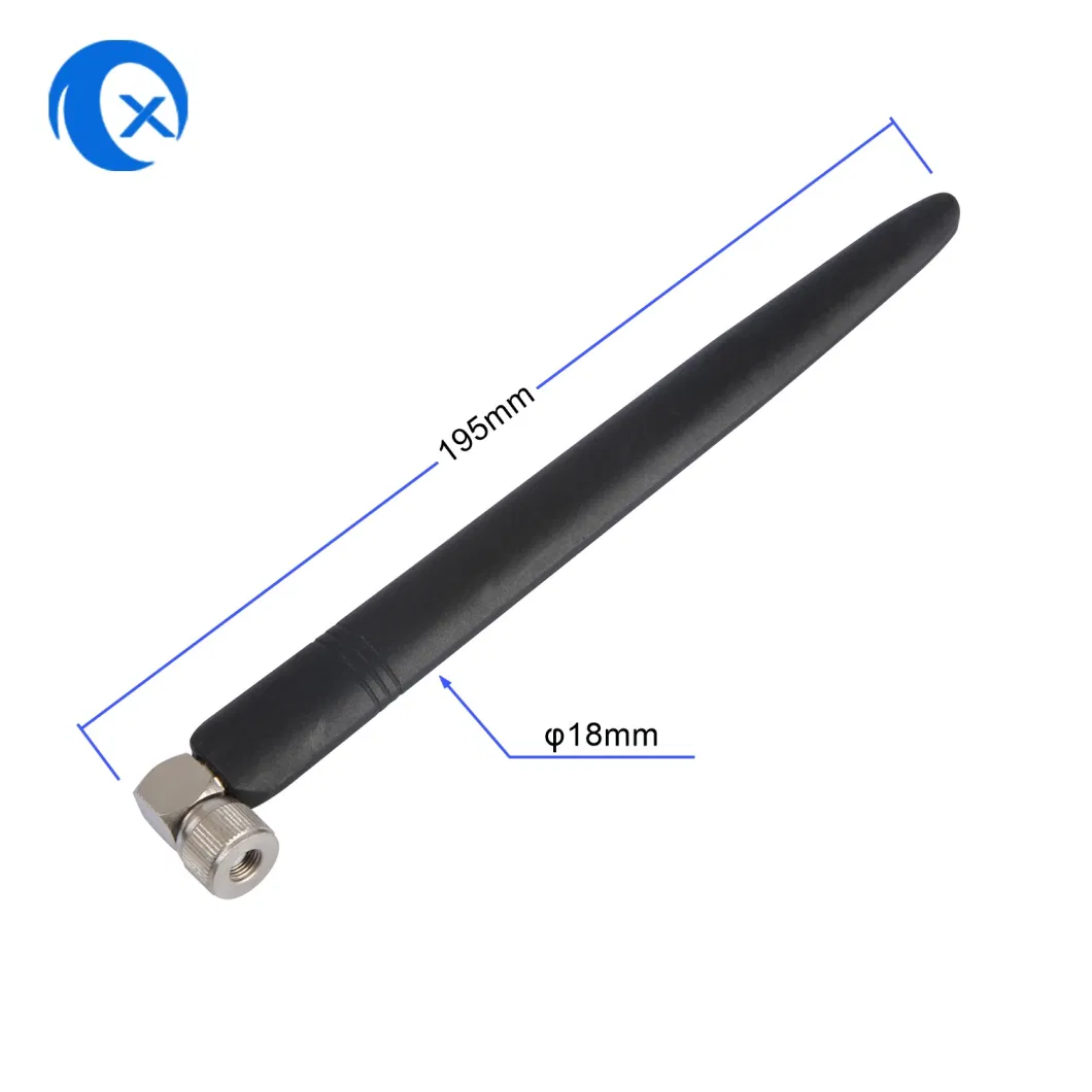 2.4G High Gain 90 Degree External Rubber WiFi Antenna with SMA Connector