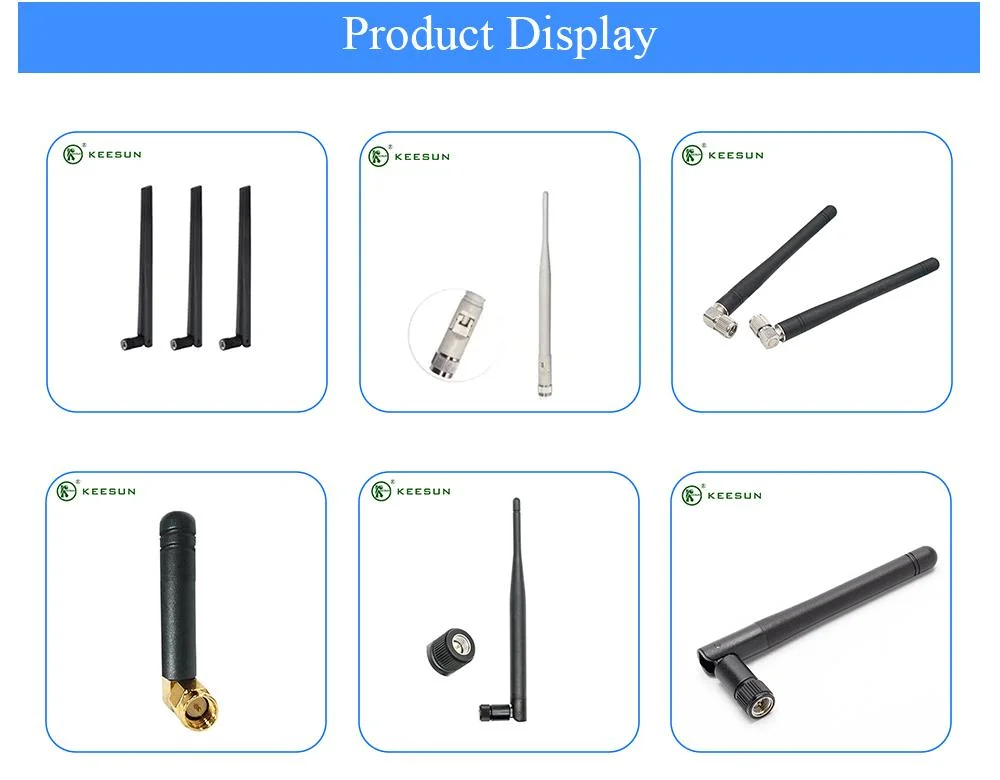 2.4G LTE 2dBi WiFi 2.4GHz Rubber Duck Antenna with SMA/RP-SMA Male Connector
