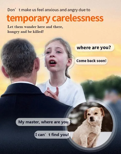 Pet Dog Cat Tag Collar Style Anti-Lost GPS Tracking Device
