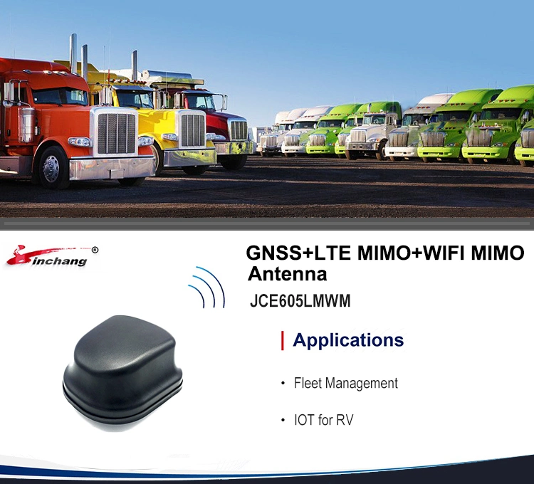 Jce605lmwm 5 in 1 IP67 Iot Multiband GPS Gnss LTE MIMO WiFi MIMO Antenna Communication Antenna for Vehicle