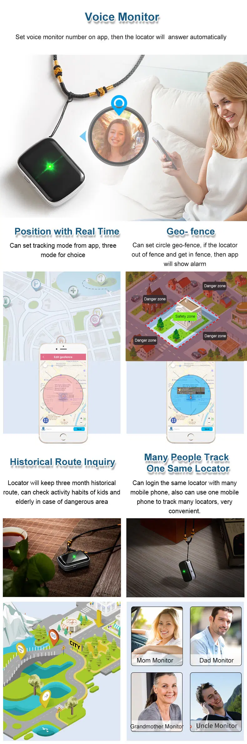 China factory new IP67 Waterproof Personal 2G tiny GPS Tracking Device with safety monitoring Y21