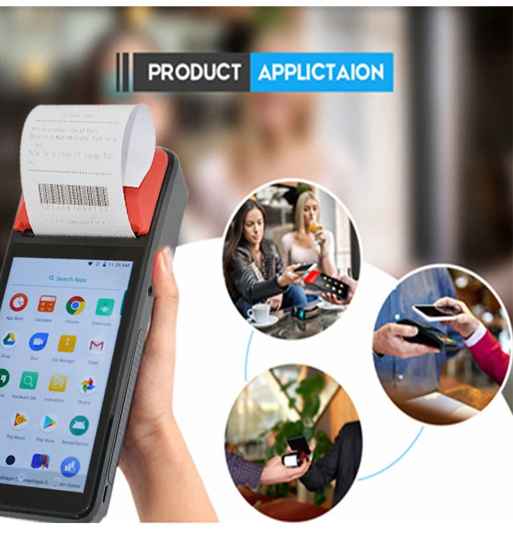 Handheld Android Smart POS Terminal with 5MP Camera GPS 3G WiFi Bluetooth 58mm Printer (R330C)