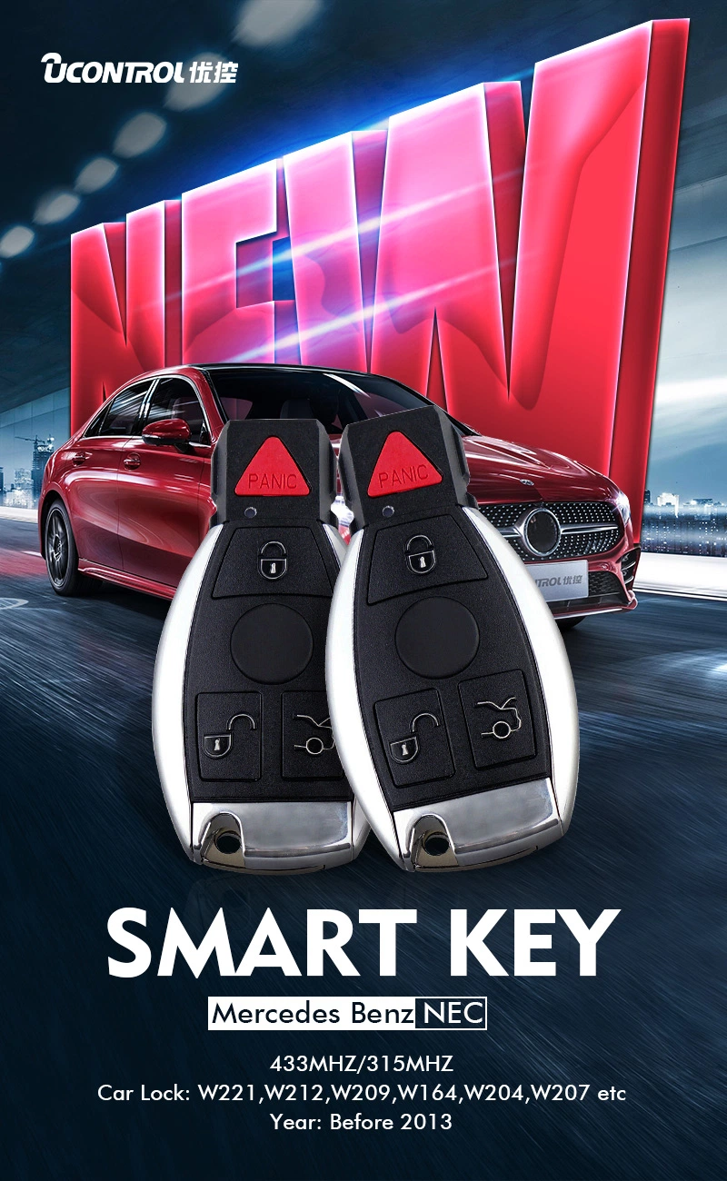 Wholesale Car Key Mercedes Benz Nec and BGA and Be Vvdi Remote Key with 3/2 Button 315/433MHz