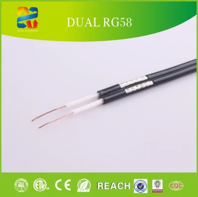 Cable de CCTV Super 50 Ohm RF Coax RG58 de baja pérdida Audio flexible para antena GPS GSM 3G 4G LTE 5g Cable coaxial de audio