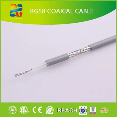 Cable de CCTV Super 50 Ohm RF Coax RG58 de baja pérdida Audio flexible para antena GPS GSM 3G 4G LTE 5g Cable coaxial de audio