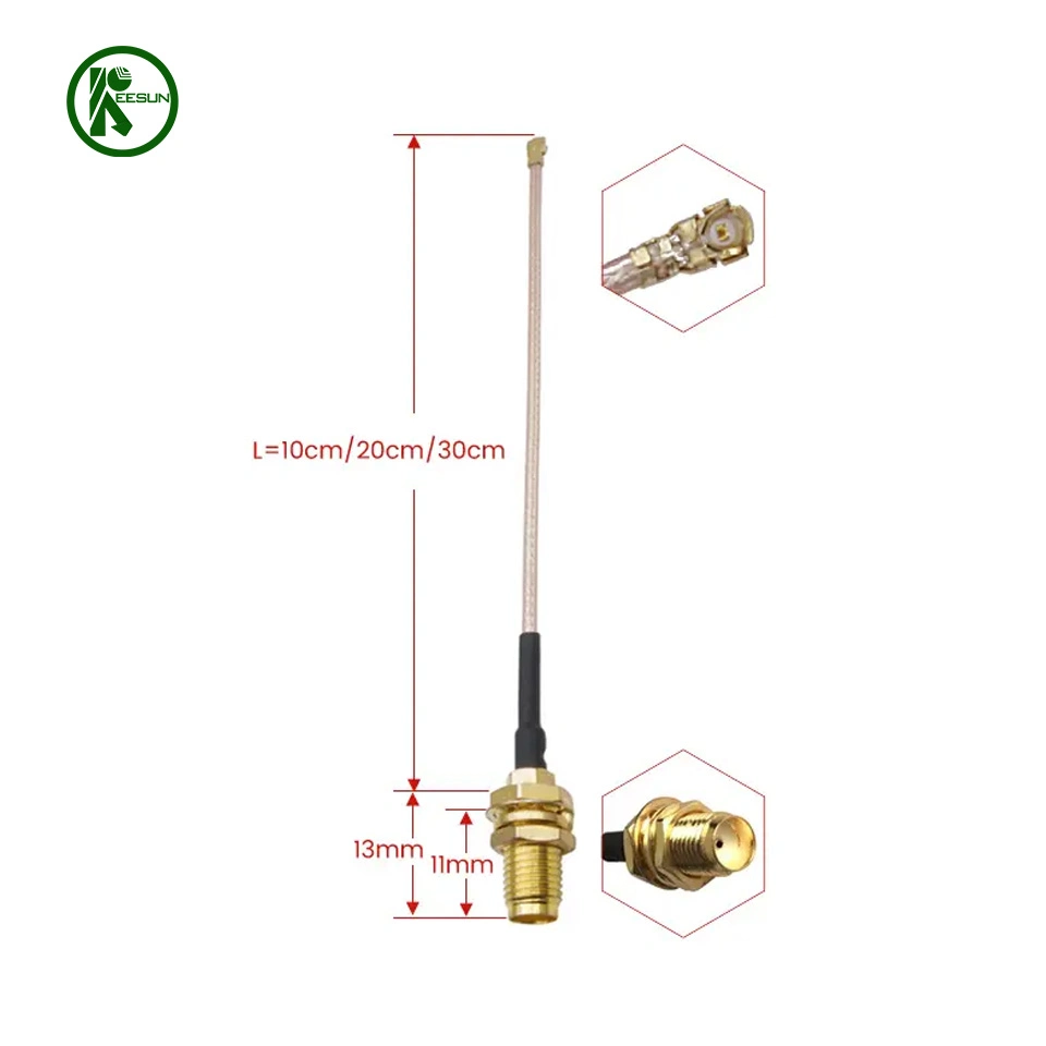 10cm Rg178 SMA Female to Ipex RF Cable Assembly GSM 4G WiFi Antenna Pigtail Cord Mhf Ufl Connector