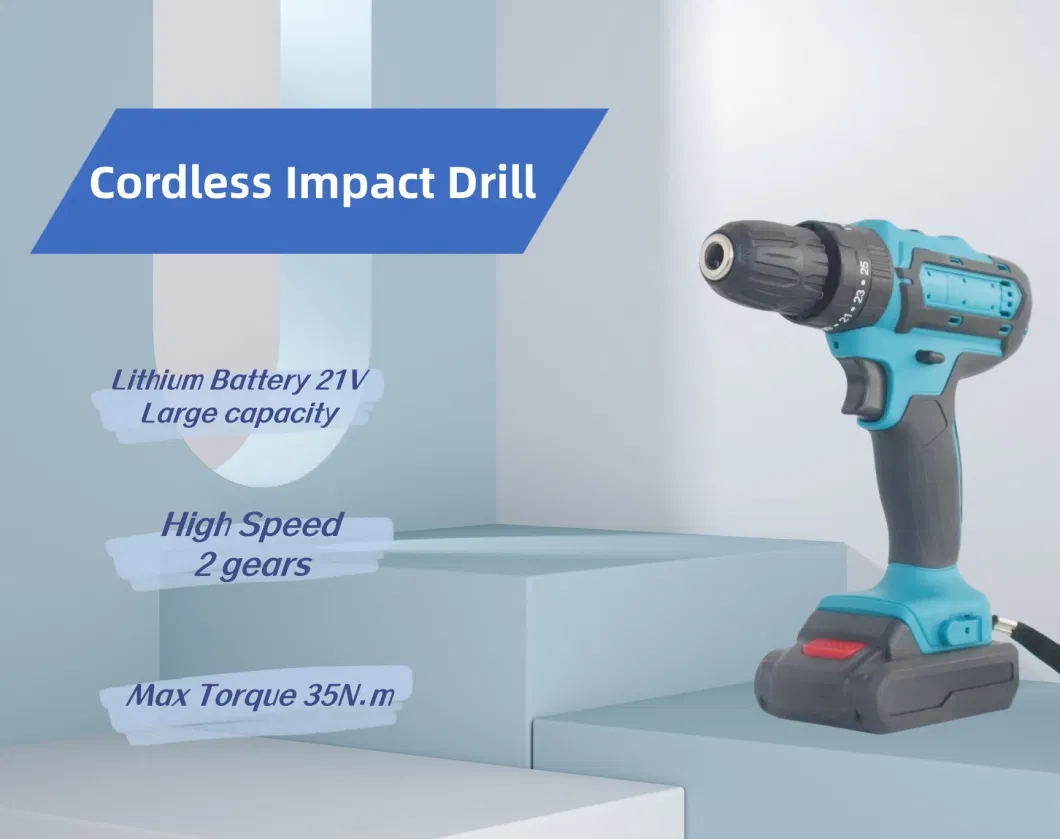 Industrial Cordless Electric Drill Power Tool Set