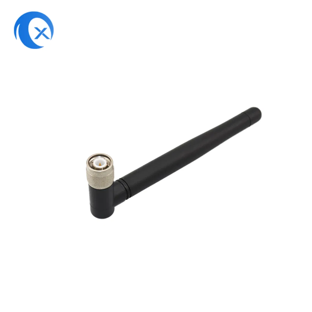 2.4/5.8g 90 Degree External Rubber Duck WiFi Antenna with SMA Male Connector