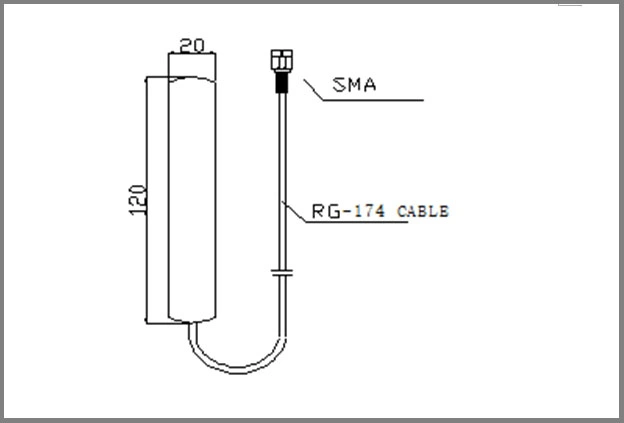 Long Range Rubber 4G Lte 2600 Antenna