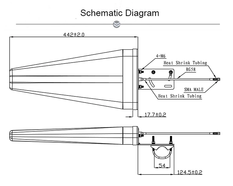 High Quality Panel Antenna GSM WiFi 3G 4G Log-Periodic Outdoor Lpda Antenna for Mobile Signal Booster