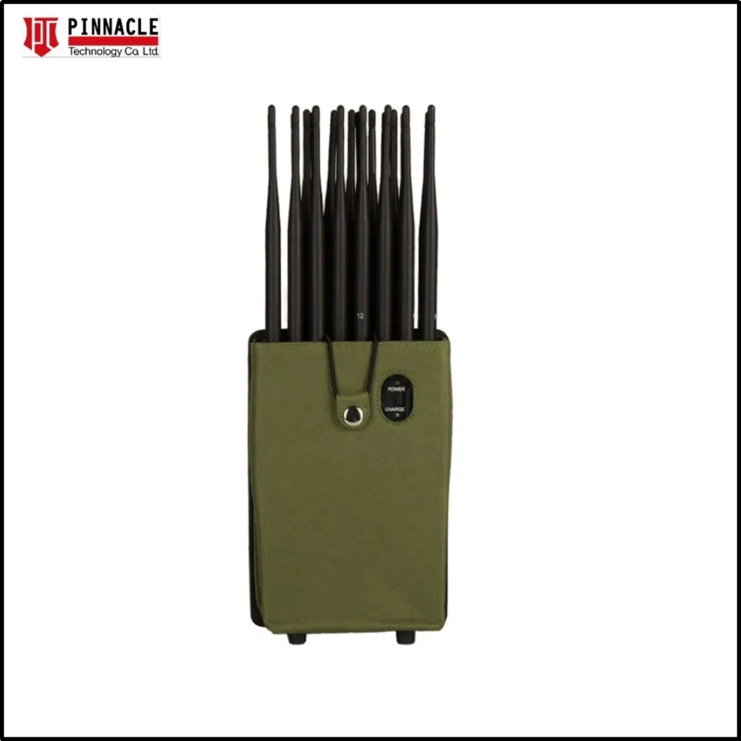 21-Antennas Handheld All-in-on Full Band UHF/VHF/GPS/WiFi-2.4G-5.8g Cellphone Signal Jammer