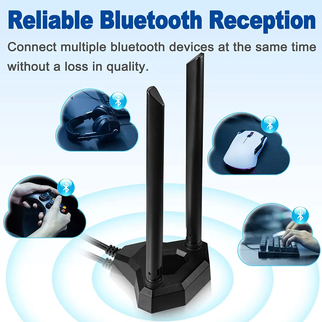 ODM/OEM 2.4/5.8GHz 5dBi Dual-Band WiFi WLAN Antenna Magnetic Mount Wireless Extender RP-SMA Male with Rg174 Cable