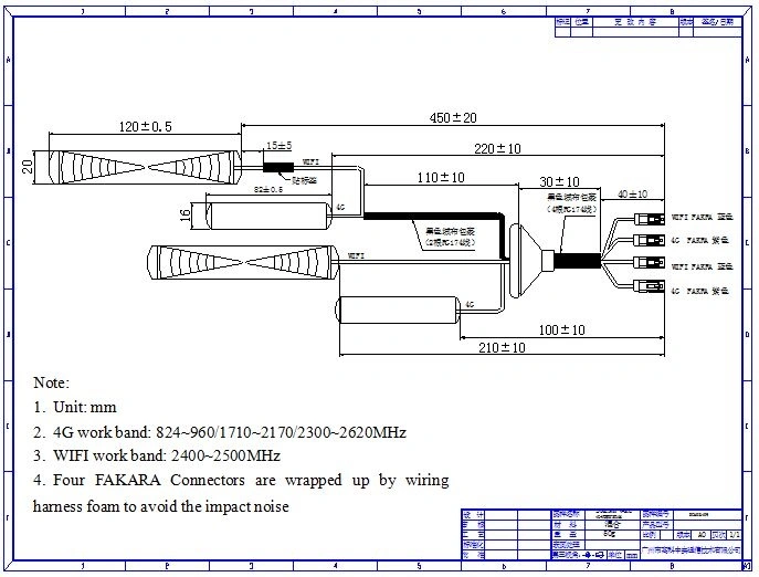 Multifunctional Antenna Dual-WiFi Antenna Dual-4G Antenna