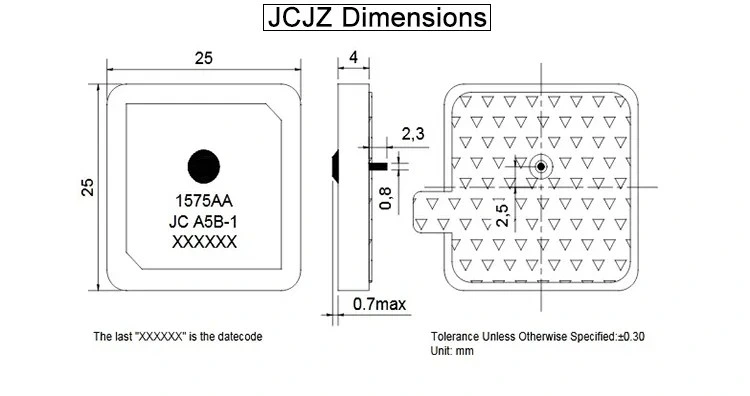 15 Year No Complaint Internal Passive Dielectric Chip Ceramic Patch Antenna