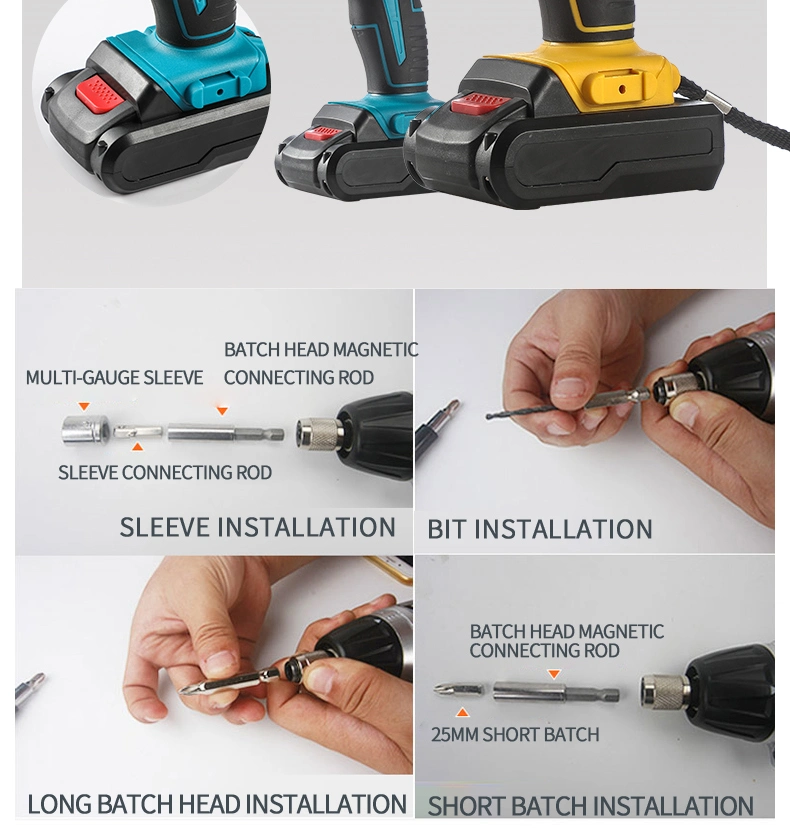 Electrique Visseuse Perceuse Sans Fil Hand Cordless Power Drill