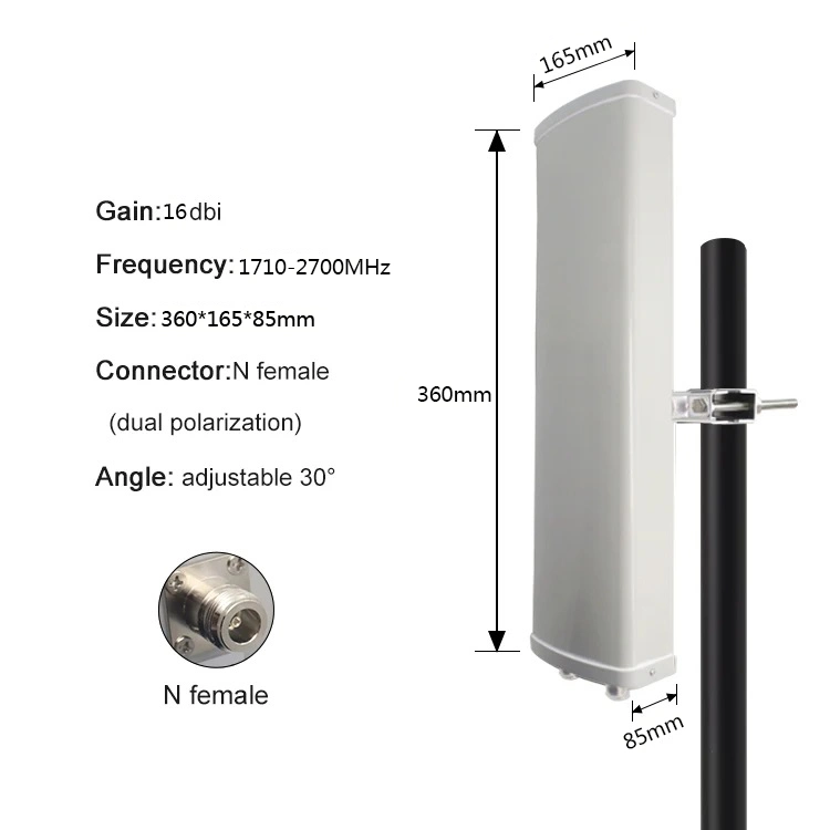 5g 4G LTE High Performance MIMO Pole Mount Outdoor Antenna Type N Female High Gain