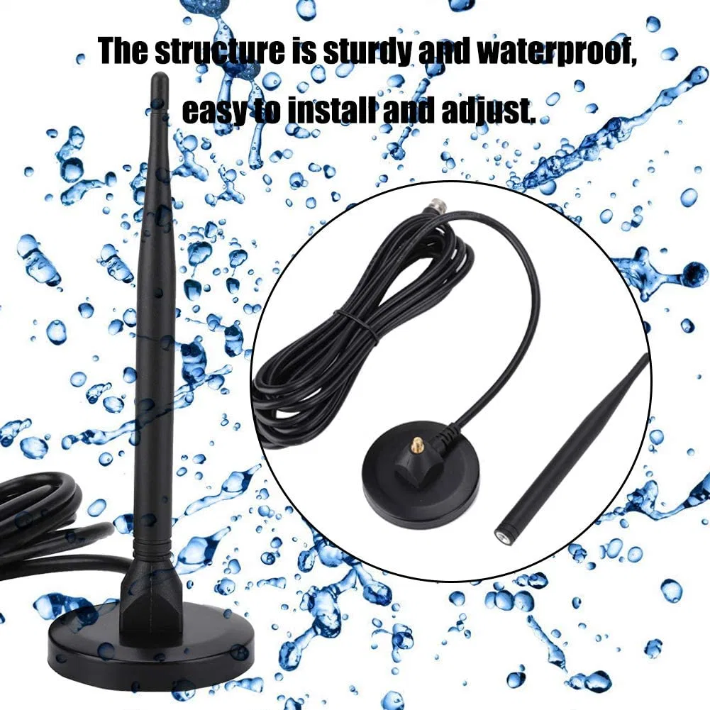 210*120*0.75mm Digital Antenna for HDTV Indoor Outdoor Car TV Antenna with Strong Magnetic Base